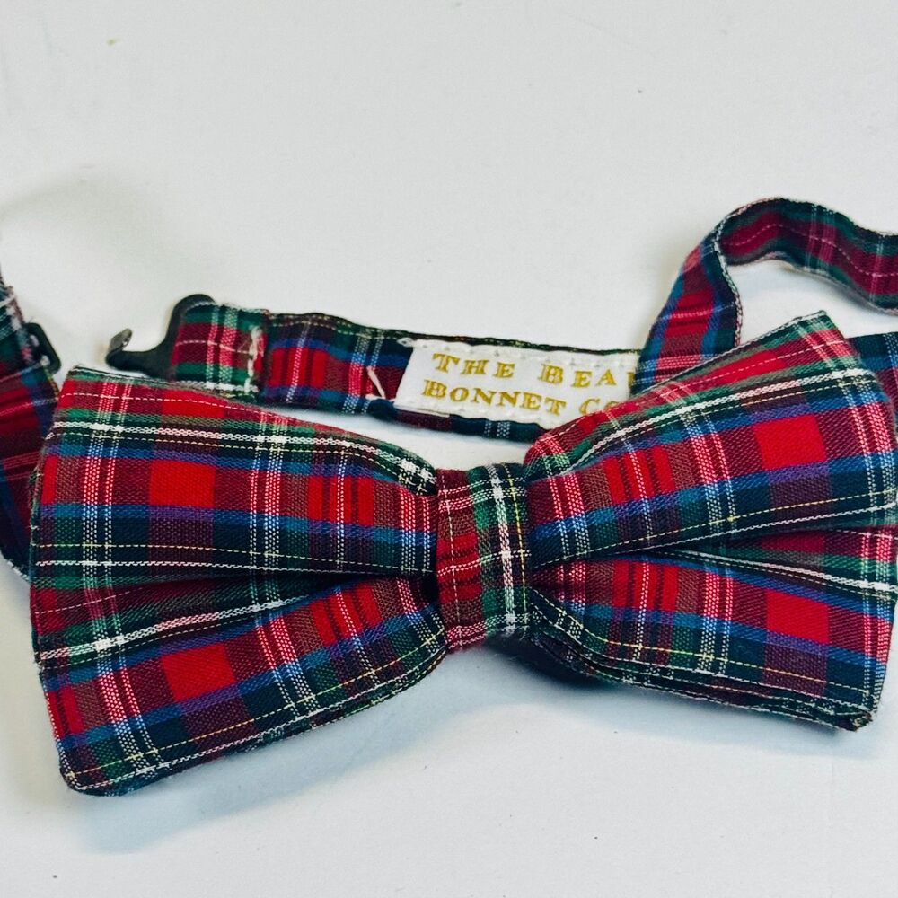 The Beaufort Bonnet Company Boys Tie Plaid Bow Tie 2T - 12 Preppy
